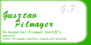 gusztav pilmayer business card